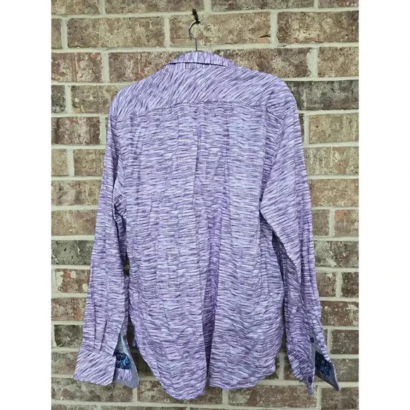 Robert Graham Light Year Space Dyed Button Down Shirt Size XL - Picture 3 of 8